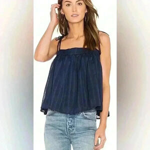 NWT line + dot revolve desi cami navy medium